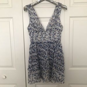 Majorelle Blue and White Mini Dress M